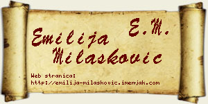 Emilija Milašković vizit kartica